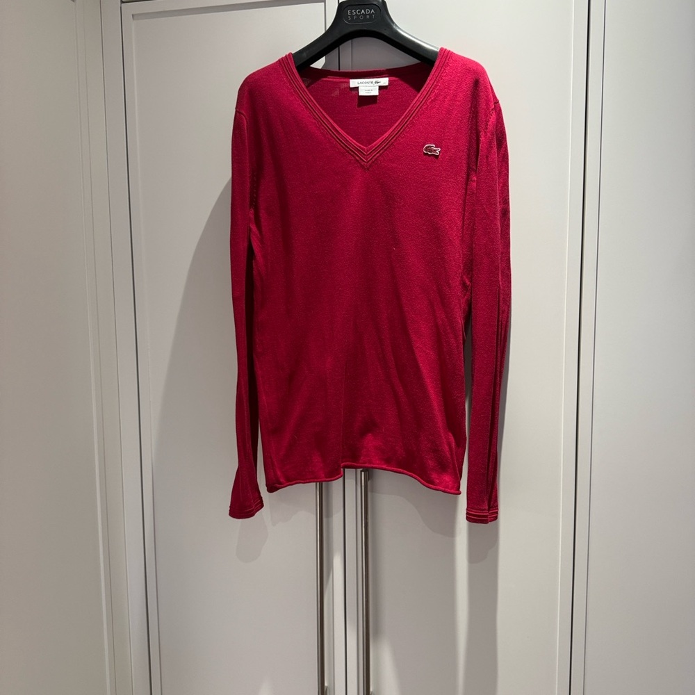 Lacoste Red Knit Garment